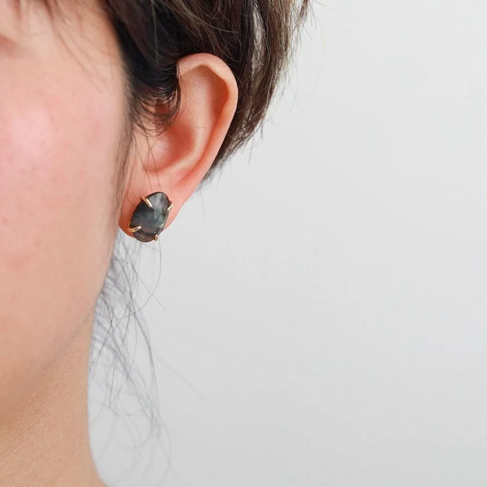 'Balanda' Lapis Lazuli Stud Earrings