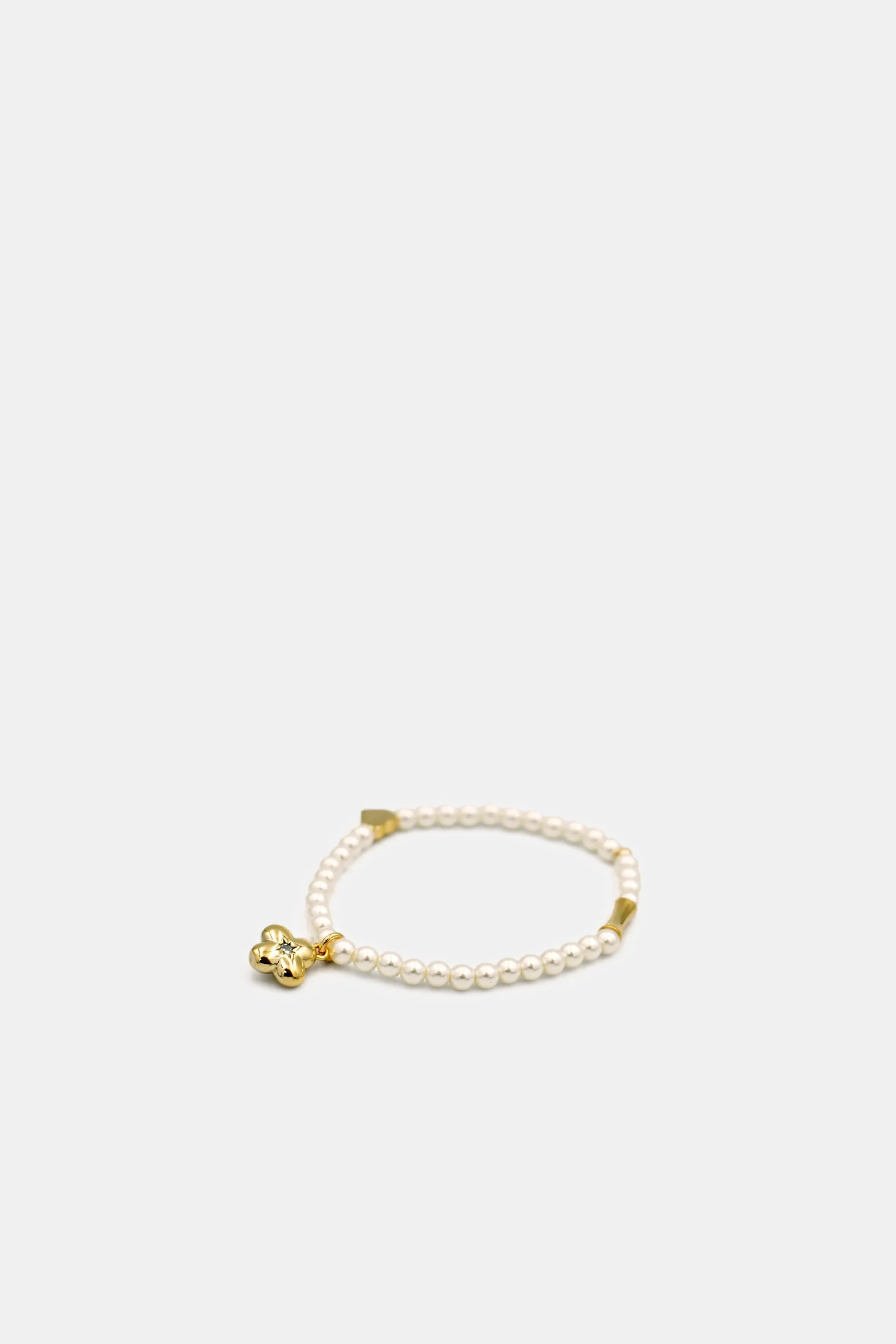 Clover Pearl Bracelet, Gold