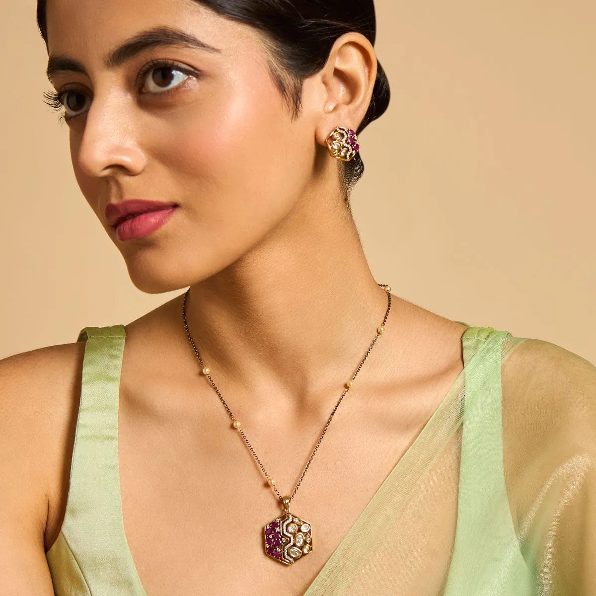 Kundan Necklace 173025