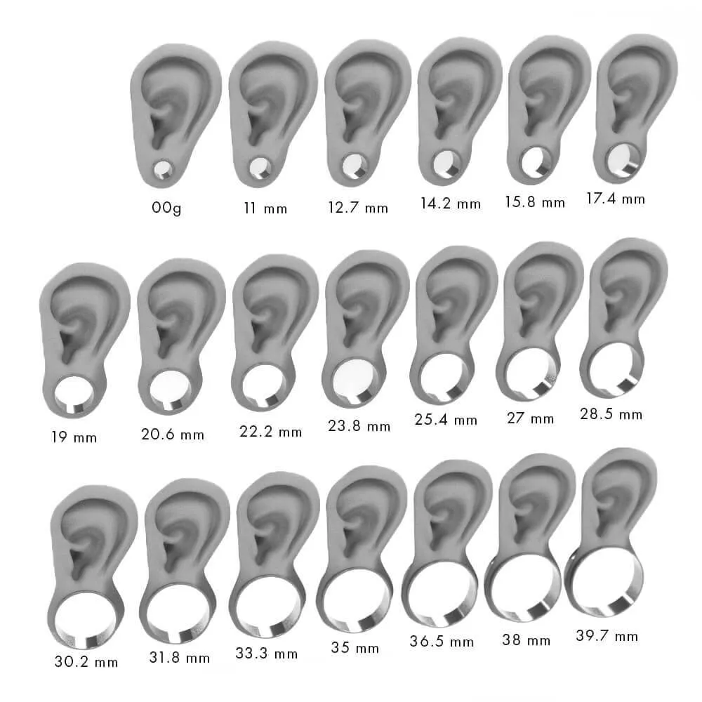 Lapis Lazuli Ear Gauges, Blue Titanium Plugs
