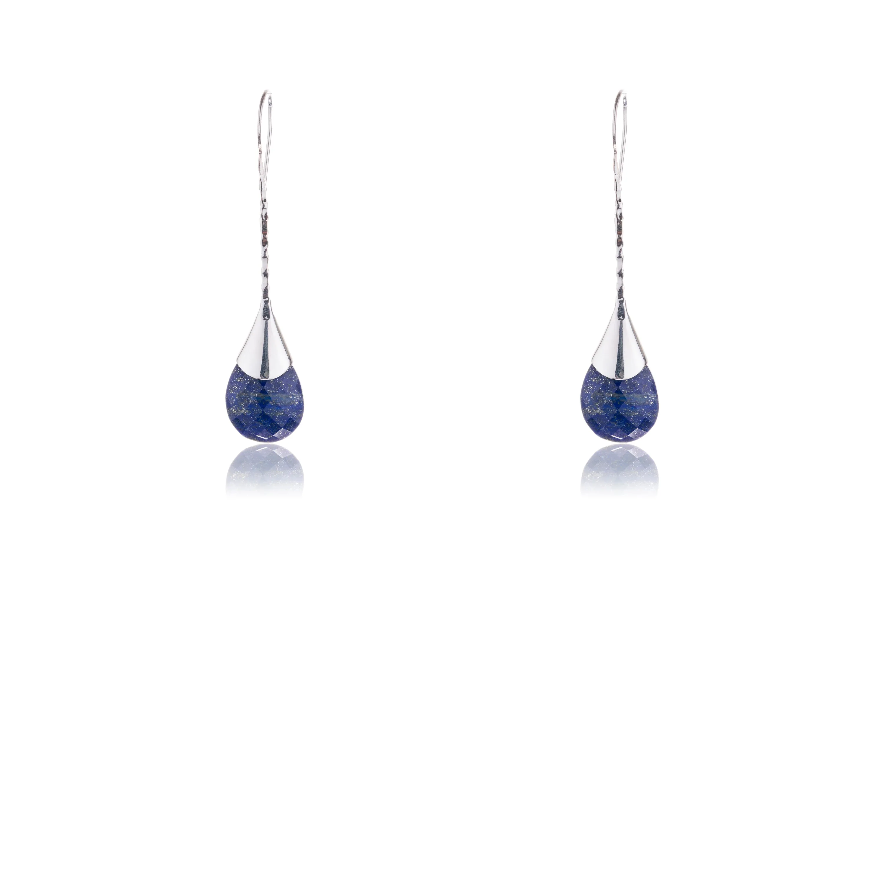 Nuria, Lapis Drop, Sterling Silver